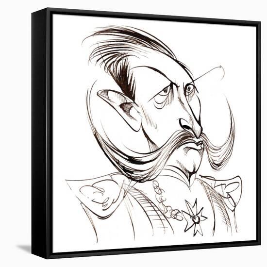 William the Second, emperor of Germany; King of Prussia; caricature-Neale Osborne-Framed Stretched Canvas