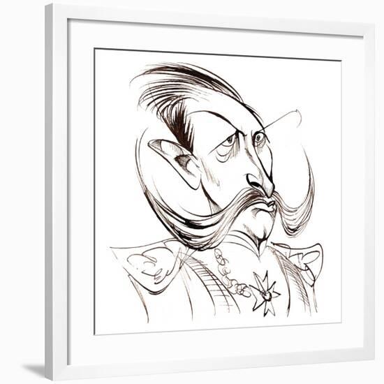 William the Second, emperor of Germany; King of Prussia; caricature-Neale Osborne-Framed Giclee Print