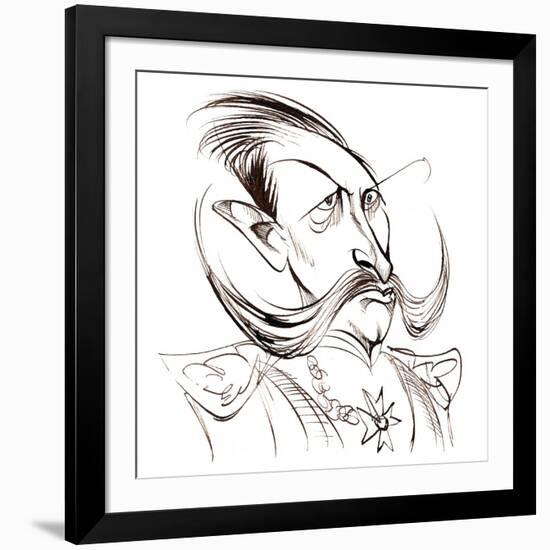 William the Second, emperor of Germany; King of Prussia; caricature-Neale Osborne-Framed Giclee Print