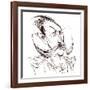 William the Second, emperor of Germany; King of Prussia; caricature-Neale Osborne-Framed Giclee Print