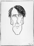 Caricature of W.B. Yeats, 1898-William Thomas Horton-Framed Stretched Canvas