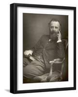 William Thomas Stead English Journalist in 1893-W&d Downey-Framed Photographic Print