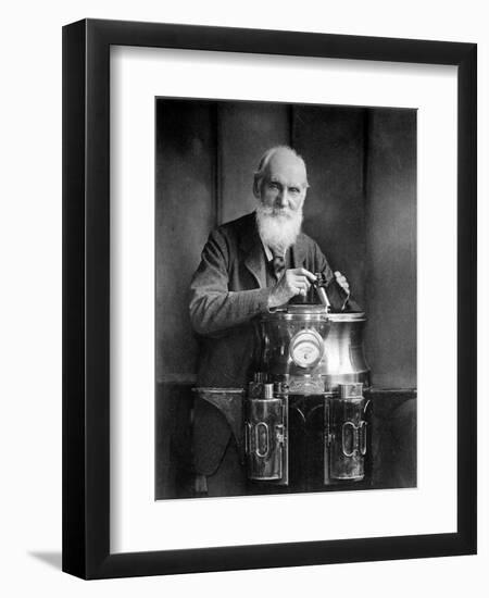 William Thomson, Lord Kelvin with His Compass-Science Source-Framed Giclee Print