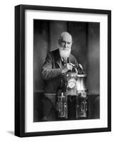 William Thomson, Lord Kelvin with His Compass-Science Source-Framed Giclee Print