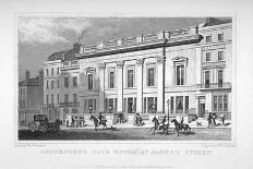 View of Crockford's Club on St James's Street, Westminster, London, 1828-William Tombleson-Giclee Print