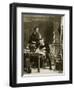 William Tyndale Translating the New Testament-English School-Framed Giclee Print