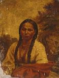 Dakota Indian Woman-William W. Armstrong-Stretched Canvas