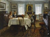 The Gilchrist Family at Breakfast, 1916-William Wallace Gilchrist-Stretched Canvas