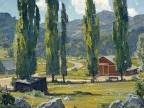 The Red Barn-William Wendt-Art Print