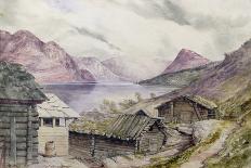 Romsdal Fjord, 1850-William West-Mounted Giclee Print