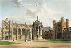 Court of Trinity College, Cambridge, from "The History of Cambridge", Pub. by R. Ackermann, 1815-William Westall-Giclee Print