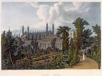 Court of Trinity College, Cambridge, from "The History of Cambridge", Pub. by R. Ackermann, 1815-William Westall-Giclee Print