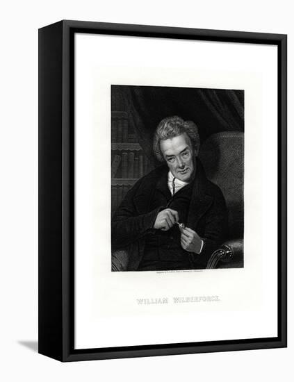 William Wilberforce, English Anti-Slavery Campaigner, 19th Century-E Scriven-Framed Stretched Canvas