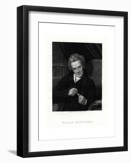 William Wilberforce, English Anti-Slavery Campaigner, 19th Century-E Scriven-Framed Giclee Print