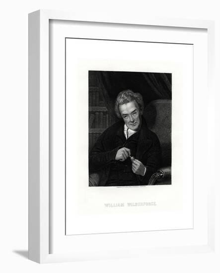 William Wilberforce, English Anti-Slavery Campaigner, 19th Century-E Scriven-Framed Giclee Print