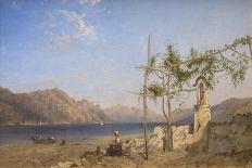 Trellis Vine on the Lake of Lugano-William Wilthieu Fenn-Giclee Print