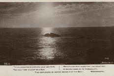 Seascape and Excerpt from it Is a Beauteous Evening-William Wordsworth-Photographic Print