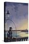 William Wordsworth, upon Westminster Bridge (Colour Litho)-Peter Jackson-Stretched Canvas