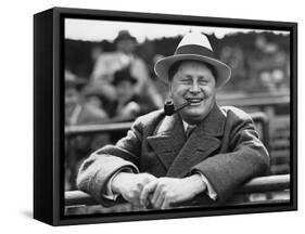 William Wrigley, Chewing Gum Mogul Watching His Chicago Cubs Play, 1925-null-Framed Stretched Canvas