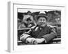 William Wrigley, Chewing Gum Mogul Watching His Chicago Cubs Play, 1925-null-Framed Photo