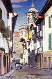 A Street in Fuenterrabia, C.1908-William York MacGregor-Framed Giclee Print