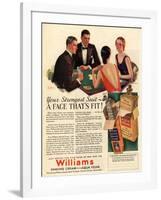 Williams, Aftershave Bridge Playing Cards Games Mens, USA, 1920-null-Framed Giclee Print