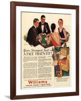 Williams, Aftershave Bridge Playing Cards Games Mens, USA, 1920-null-Framed Giclee Print