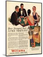 Williams, Aftershave Bridge Playing Cards Games Mens, USA, 1920-null-Mounted Giclee Print