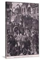 Williams Triumphant Procession to Whitehall Ad 1697-Walter Stanley Paget-Stretched Canvas