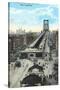 Williamsburg Bridge Approach, New York City-null-Stretched Canvas