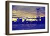 Williamsburg Bridge II - In the Style of Oil Painting-Philippe Hugonnard-Framed Giclee Print