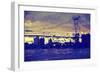 Williamsburg Bridge II - In the Style of Oil Painting-Philippe Hugonnard-Framed Giclee Print