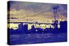 Williamsburg Bridge II - In the Style of Oil Painting-Philippe Hugonnard-Stretched Canvas