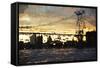 Williamsburg Bridge - In the Style of Oil Painting-Philippe Hugonnard-Framed Stretched Canvas