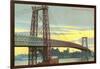 Williamsburg Bridge, New York City-null-Framed Art Print