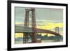 Williamsburg Bridge, New York City-null-Framed Art Print