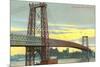 Williamsburg Bridge, New York City-null-Mounted Art Print