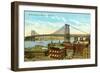 Williamsburg Bridge, New York City-null-Framed Art Print