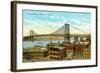 Williamsburg Bridge, New York City-null-Framed Art Print