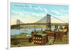 Williamsburg Bridge, New York City-null-Framed Art Print