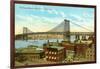 Williamsburg Bridge, New York City-null-Framed Art Print