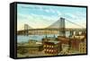 Williamsburg Bridge, New York City-null-Framed Stretched Canvas