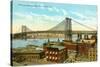 Williamsburg Bridge, New York City-null-Stretched Canvas