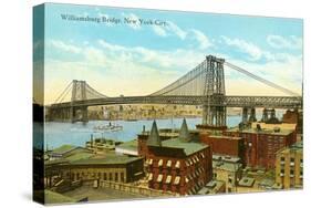 Williamsburg Bridge, New York City-null-Stretched Canvas