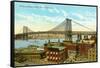 Williamsburg Bridge, New York City-null-Framed Stretched Canvas