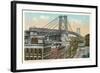 Williamsburg Bridge, New York City-null-Framed Art Print