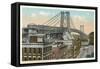 Williamsburg Bridge, New York City-null-Framed Stretched Canvas