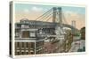 Williamsburg Bridge, New York City-null-Stretched Canvas