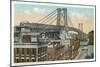 Williamsburg Bridge, New York City-null-Mounted Art Print