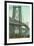 Williamsburg Bridge, New York City-null-Framed Art Print